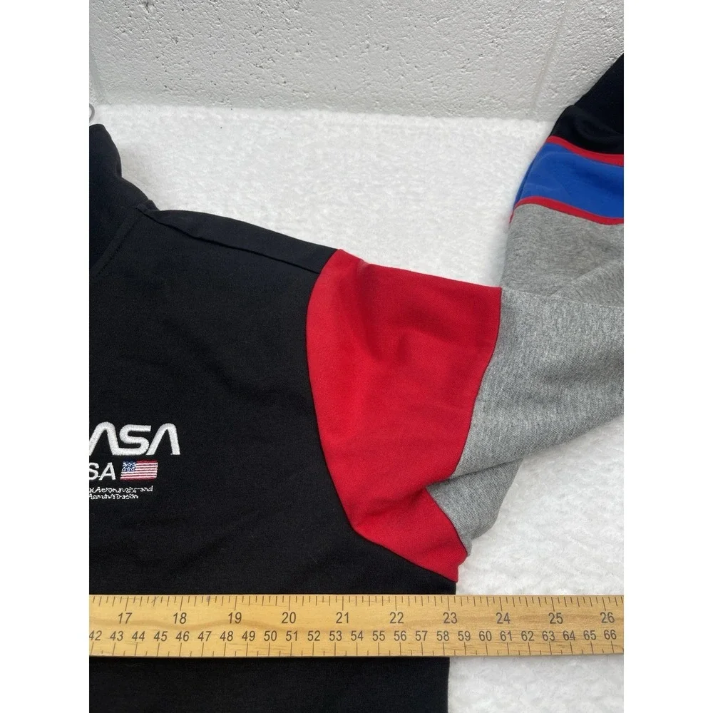 Hudson Outerwear NASA zip-up Black Jacket Embroidered‎ Patches NWT Size XL